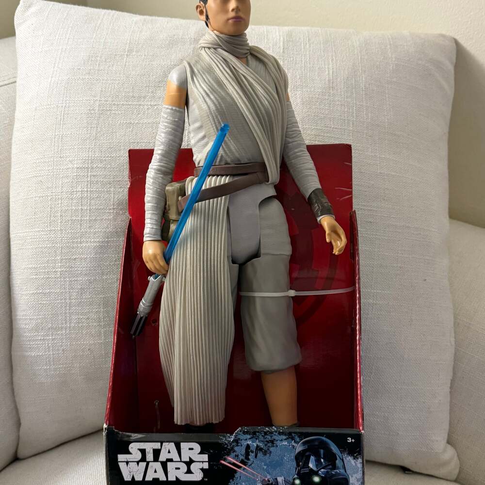 Star Wars Rey Big Figs 18” Action Figure with Lightsaber – Disney – New in Box